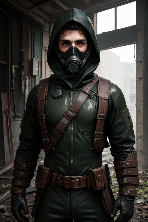 Soldier green steel costume