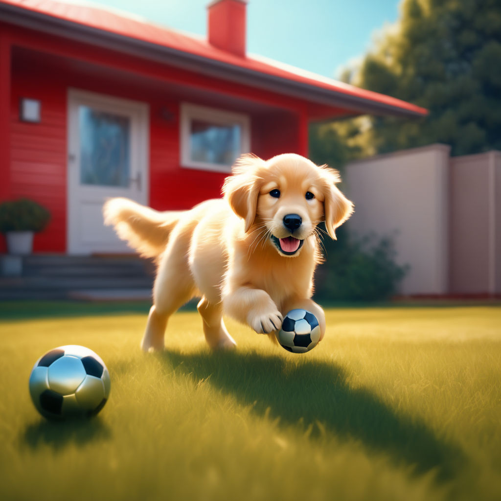 Dog playing soccer  Dogs, Cartoon dog, Soccer