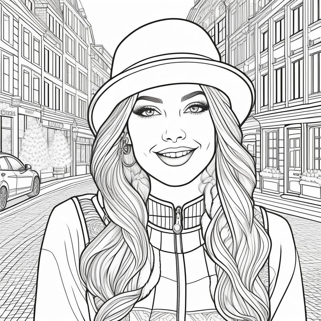  Pretty Women Portraits Coloring Book (2): Gorgeous