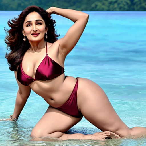 Madhuri Dixit In Bikini Hot 