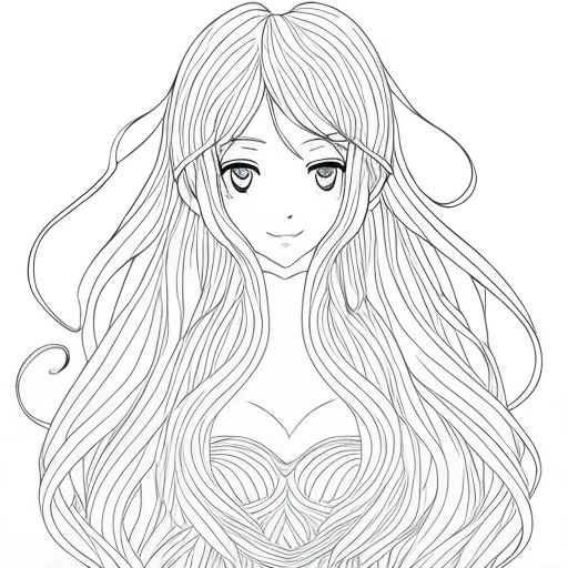 New York Anime Festival Drawing Manga Sketch The second element long  straight hair sister white face png  PNGEgg