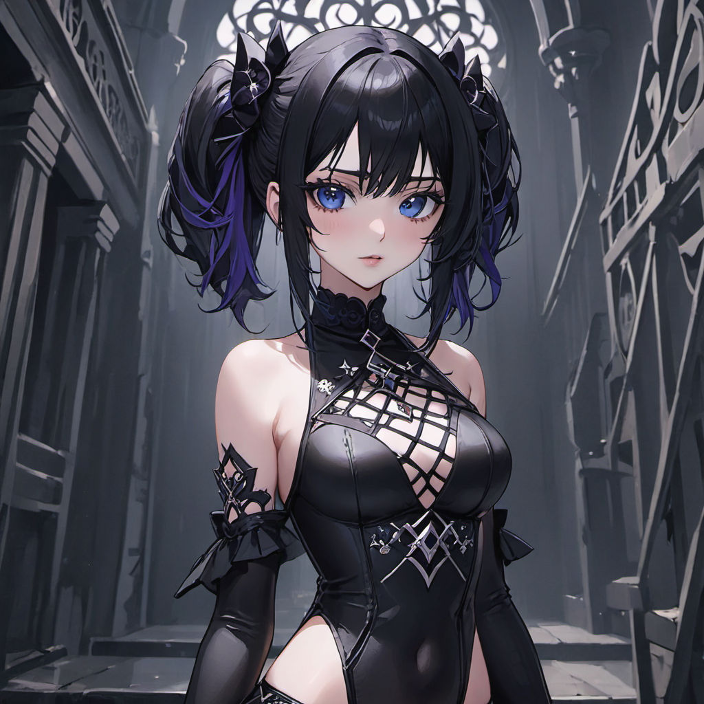 Goth anime girl - Playground