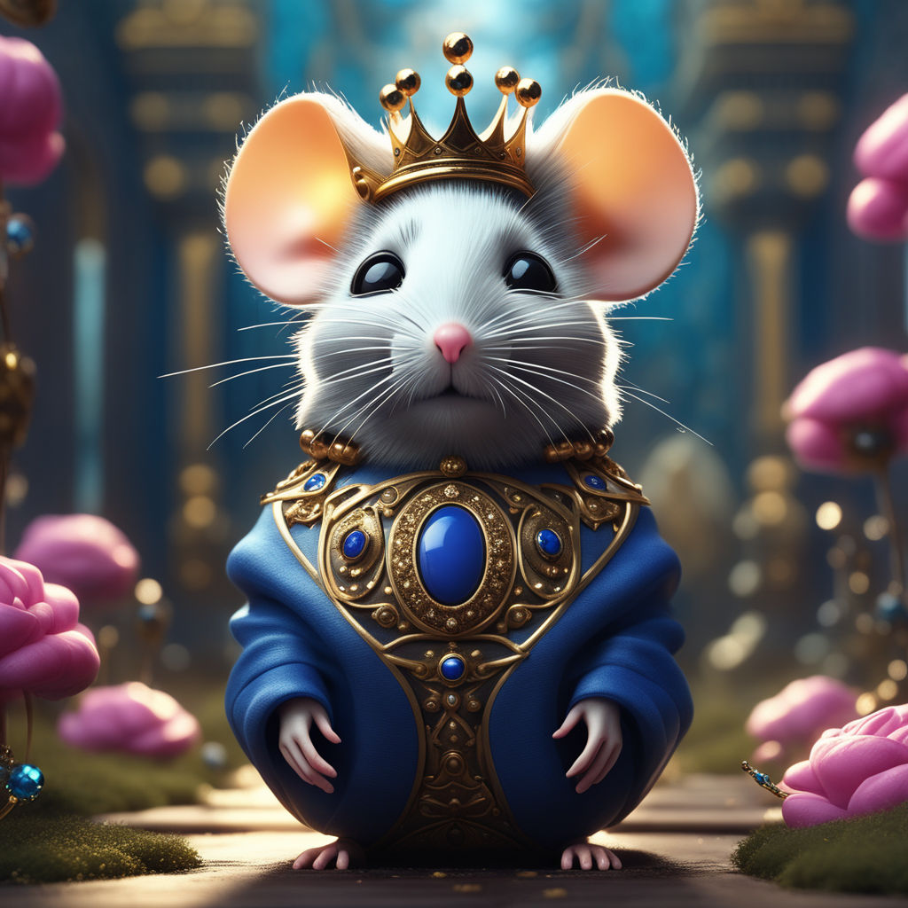 elegant-pony473: unimaginable swarm of rats being controlled by an ominous  hooded rat king with jeweled crown