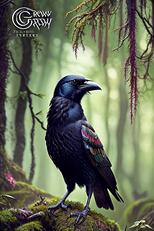 Regal Ravens in a Rainforest