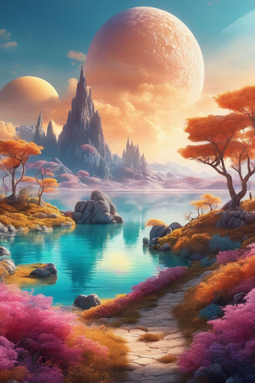 alien landscape painting