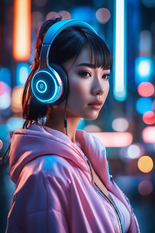 Pink headphones and keyboard 2073556 Stock Photo at Vecteezy