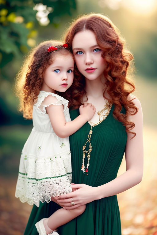 cute baby girl with green eyes and curly hair