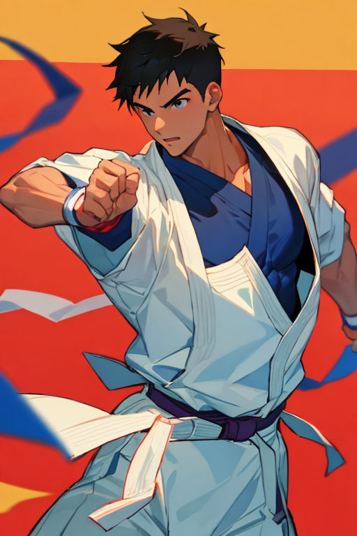 street fighter ryu character fan art by me  Scarf for Sale by KIRART