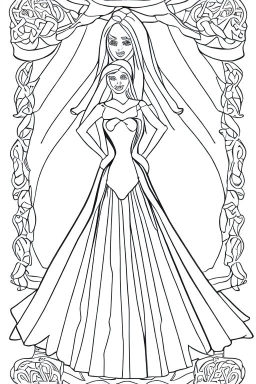 barbie paris coloring pages