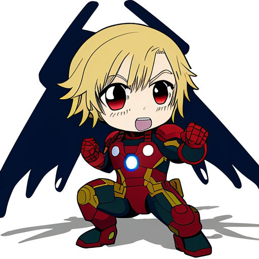 anime avengers chibi