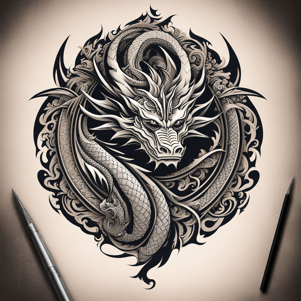 Art Immortal Tattoo : Tattoos : Fantasy Dragon : Wing