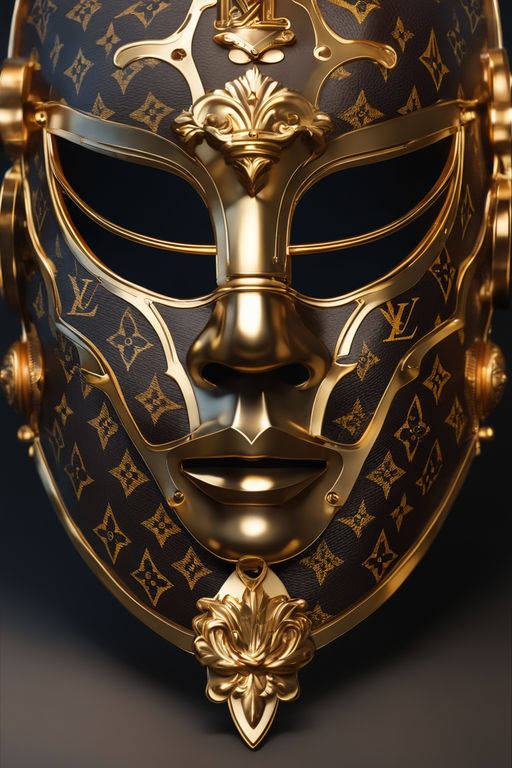 Mortal Kombat Fashion : man wearing Louis Vuitton monogram concept mask,  renaissance period, hyper realistic v--5, 8k, 8mm lens, trending on  artstation, sharp focus, studio photo, intricate details, highly detailed,  by greg