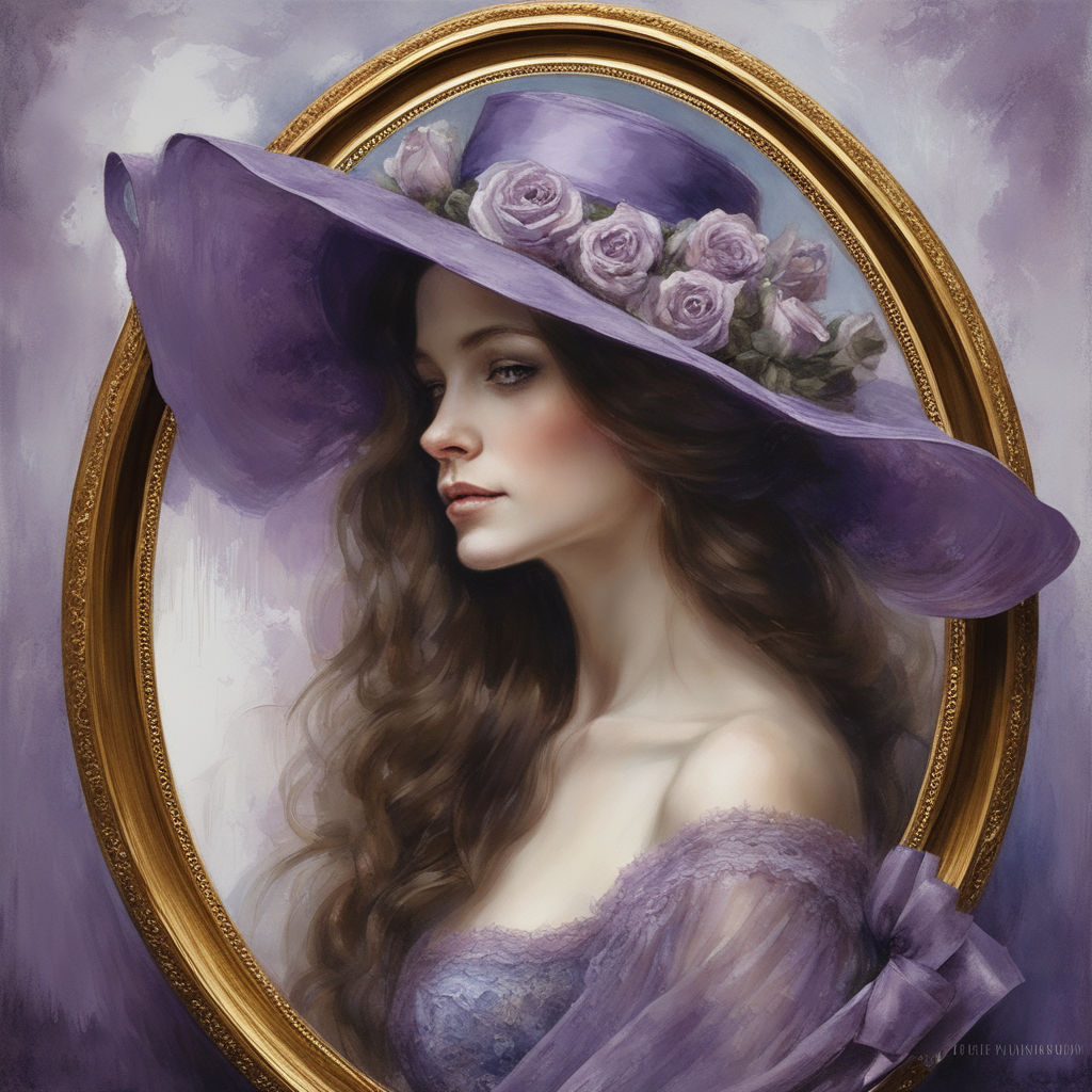 elegant fancy purple hat - Playground