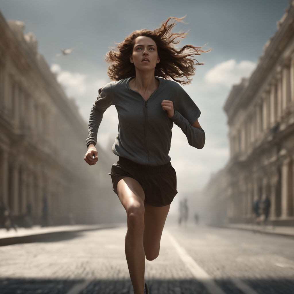 running pose front