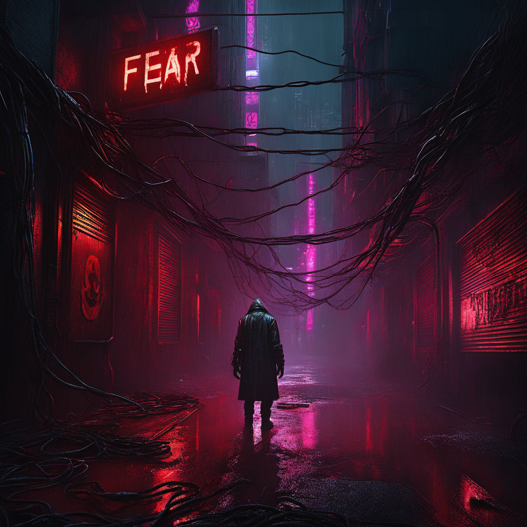 prompthunt: a cyberpunk street scene with neon lights, raining, cinematic,  atmospheric lighting, 4k uhd wallpaper, digital art trending on artstation