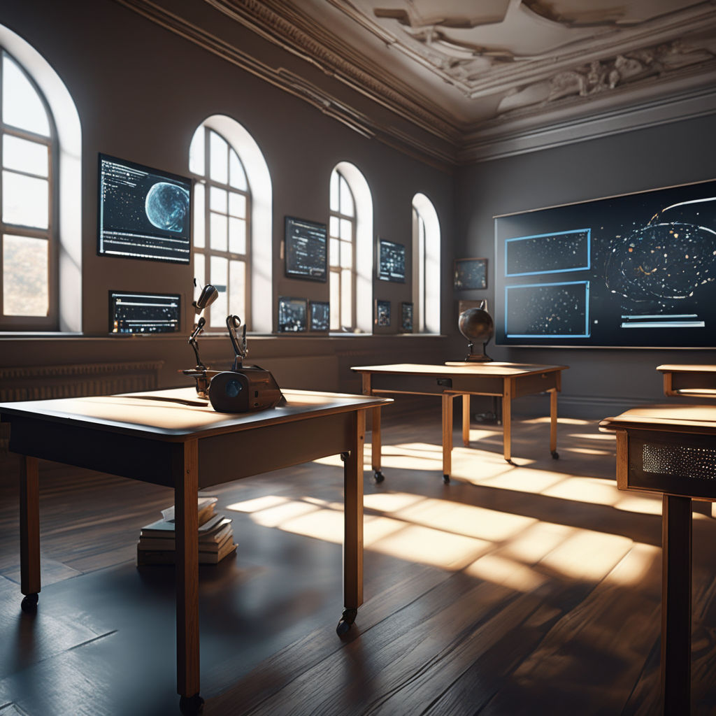 ArtStation - Classroom - Anime Background.