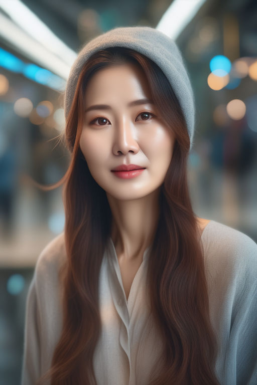 Best picture quality,8K))，Korean, top beauty，Very beautiful，(Medium  shot:1.2), {{mature woman, 30 years old adult lactating woman}}，(long black  brown hair) - SeaArt AI