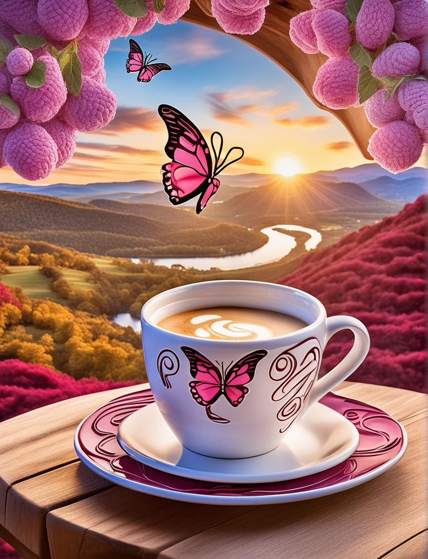 Giant Coffee Cup // magical Photoshop composite by @misskatyenglish