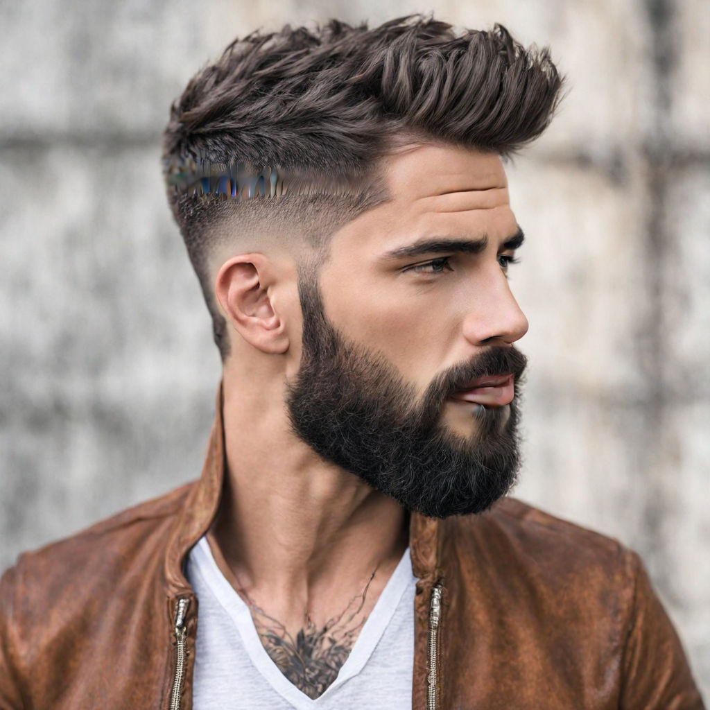 Topete masculino  Medium beard styles, Best beard styles, Mens hairstyles  with beard