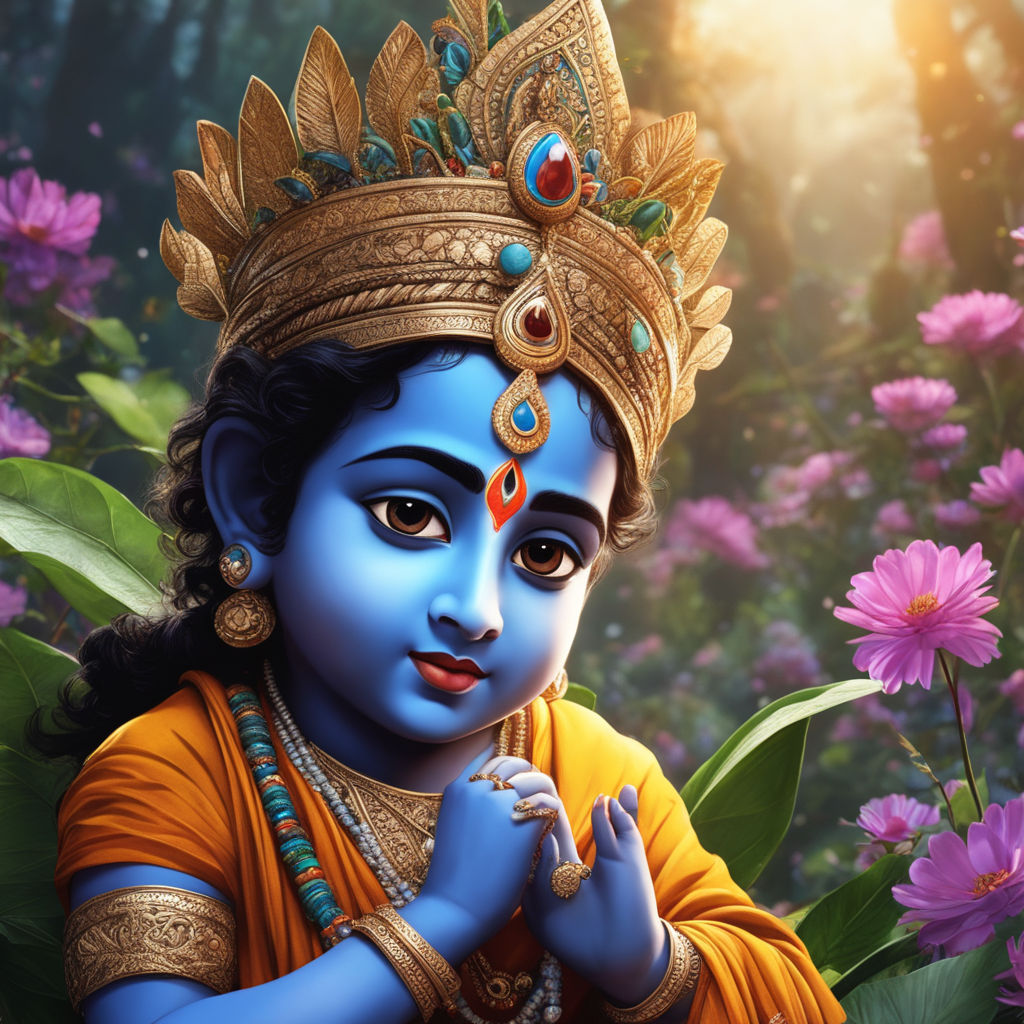 I am going to draw Shri Krishna. Can you give me a good reference image? -  Quora