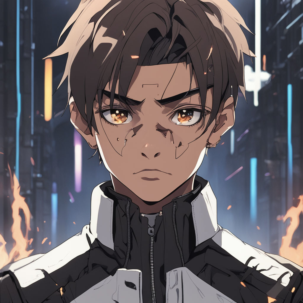 Anime.anime boy.dark.dark anime style.black anime.blue eyes.