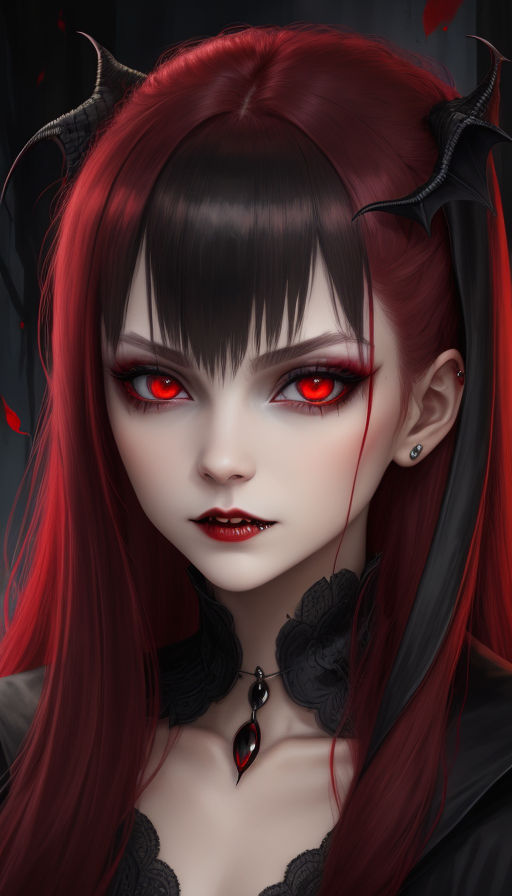 dark vampire anime girl