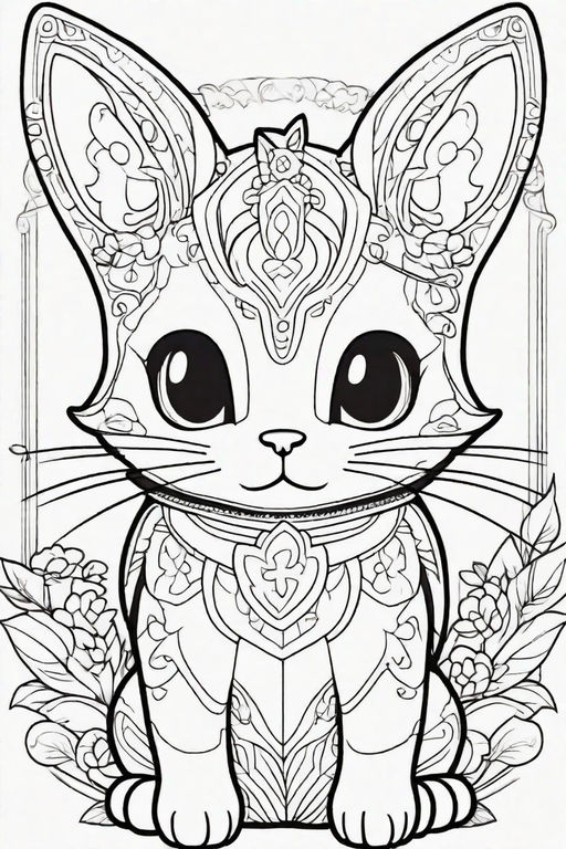 Johanna Basford Style Coloring Book Black and White High