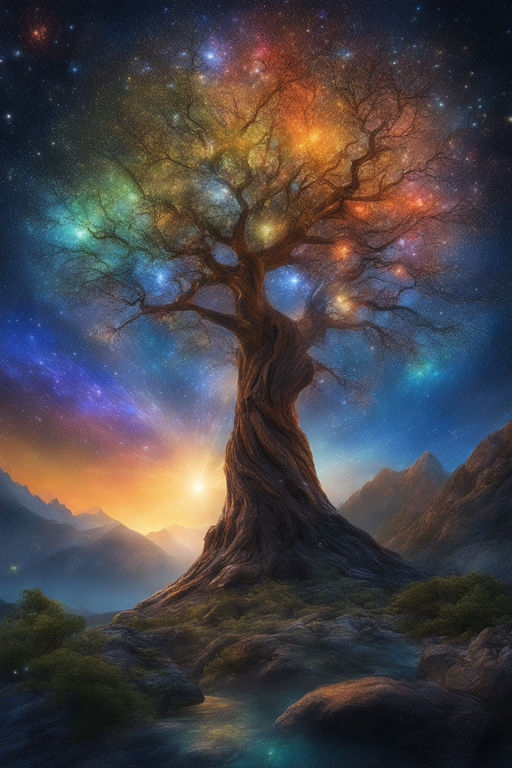 Yoga tree #1 by Art Galaxy