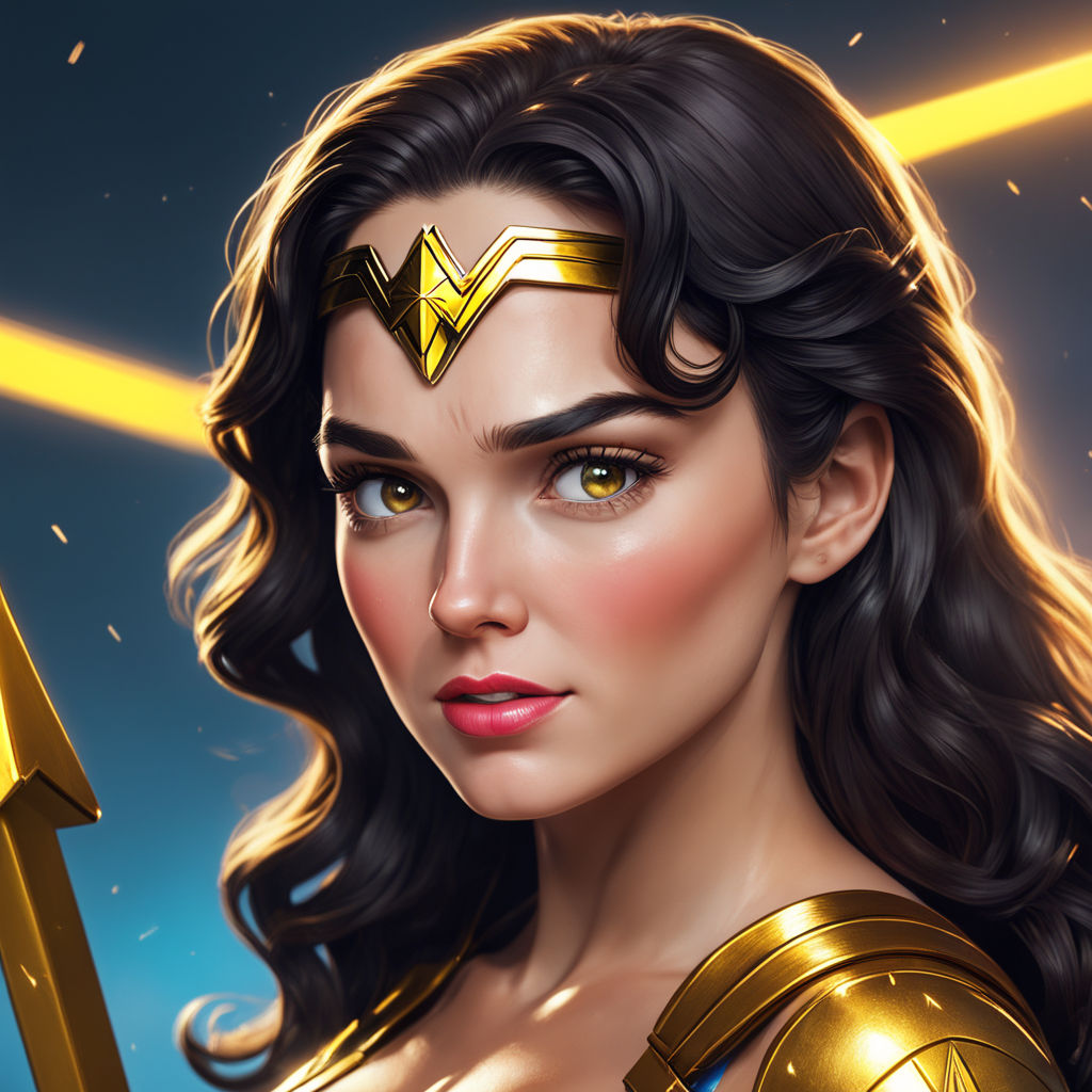 Wonder Woman RPG Video Game Character - AI Generated Artwork