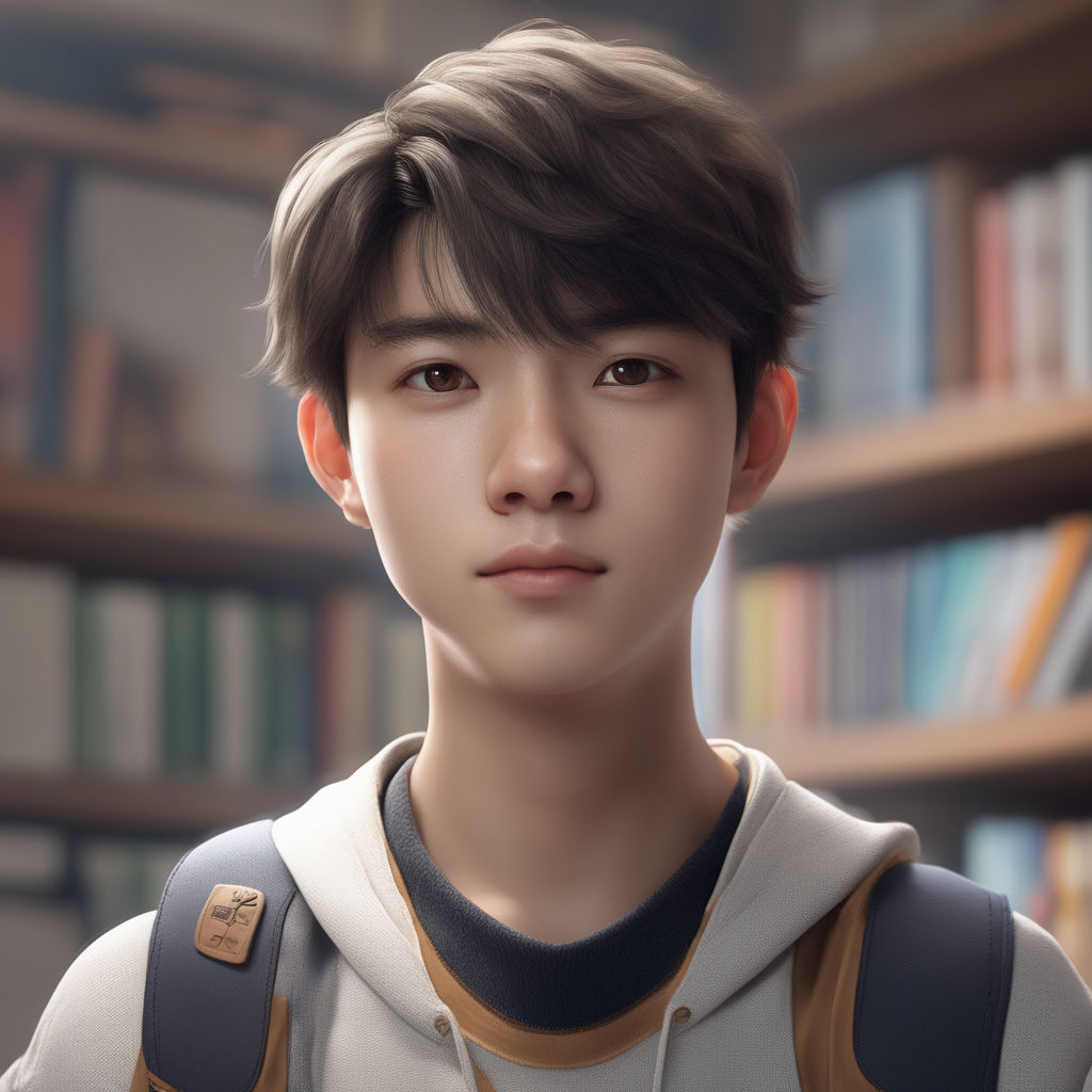 smart boy animated