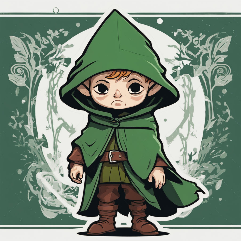 🏹 Zelda Hooded Link  Legendary Hero PNG Sticker Download