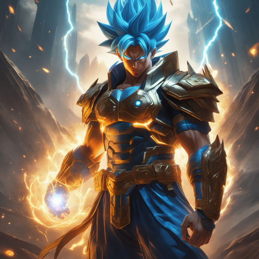 broly super saiyan blue hair