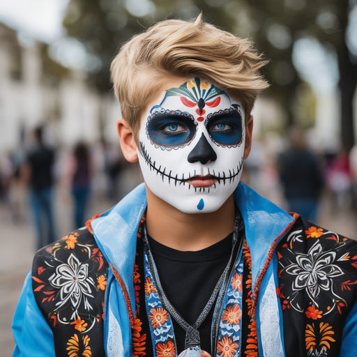 Crow Inspired Day Of The Dead Makeup