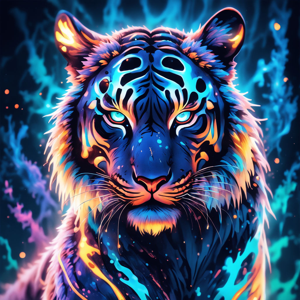 cool colorful tiger wallpapers