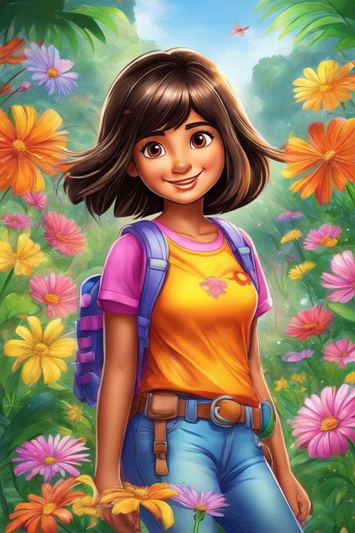 dora the explorer anime style