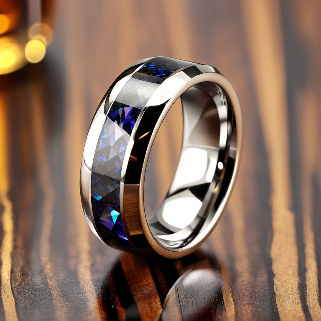 Men Holographic Ring