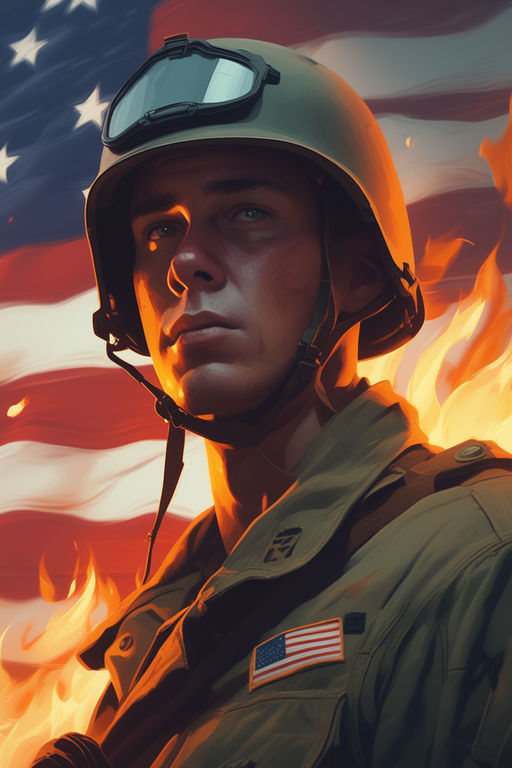 american soldier art