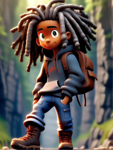 Black Anime Characters With Dreads Png , Png Download Clipart (#1167642) -  PikPng