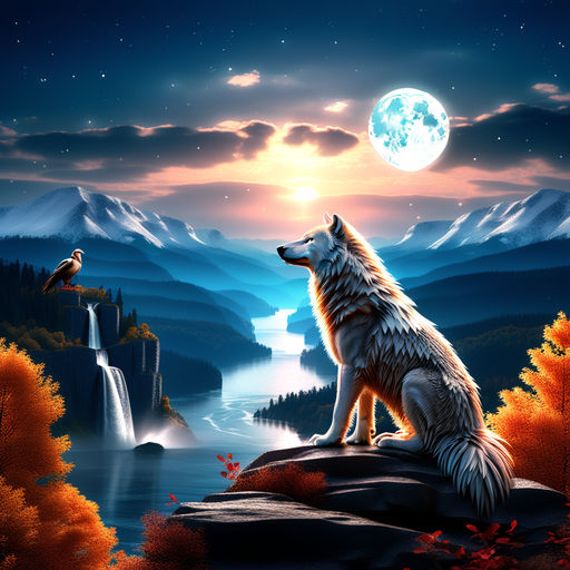 wolf howling at the moon meaning
