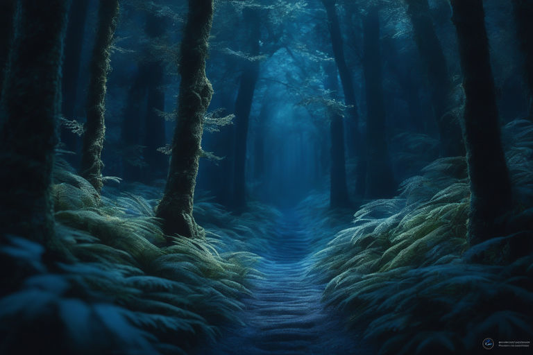 dark anime forest background