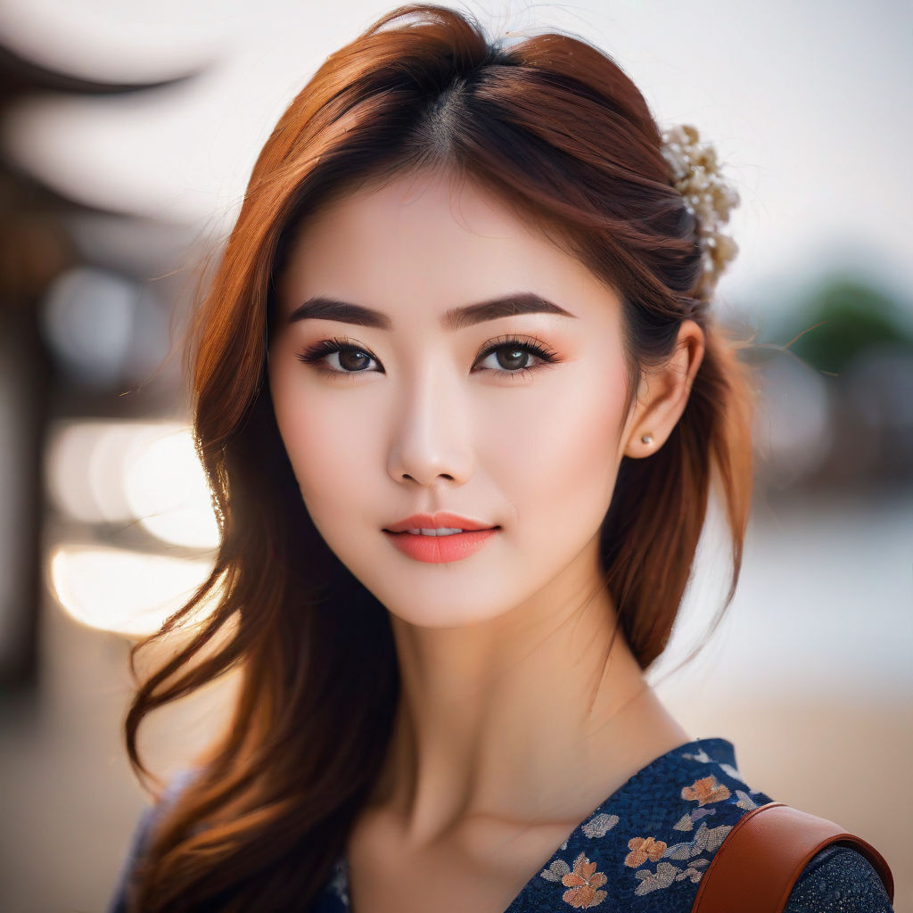 intelligent woman, chinese, japanese, korean, portra