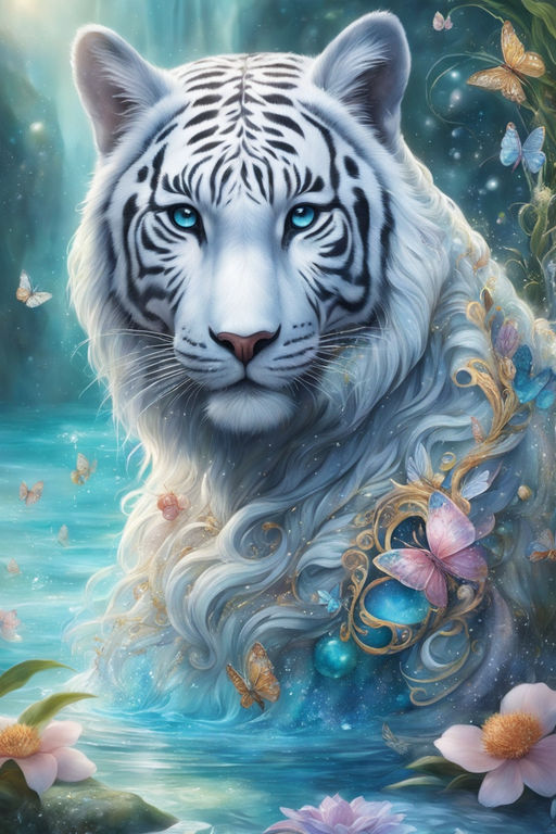 beautiful white tiger wallpaper