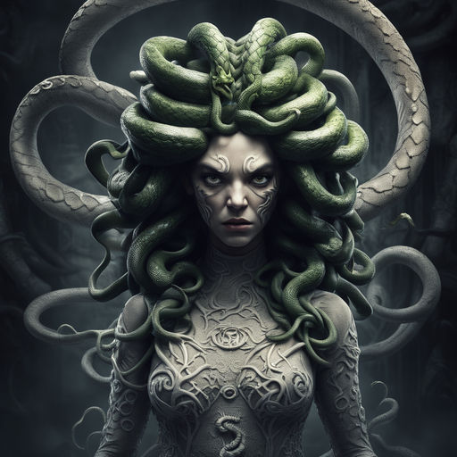 Gorgon  Gorgons greek mythology, Fantasy art, Greek mythology art