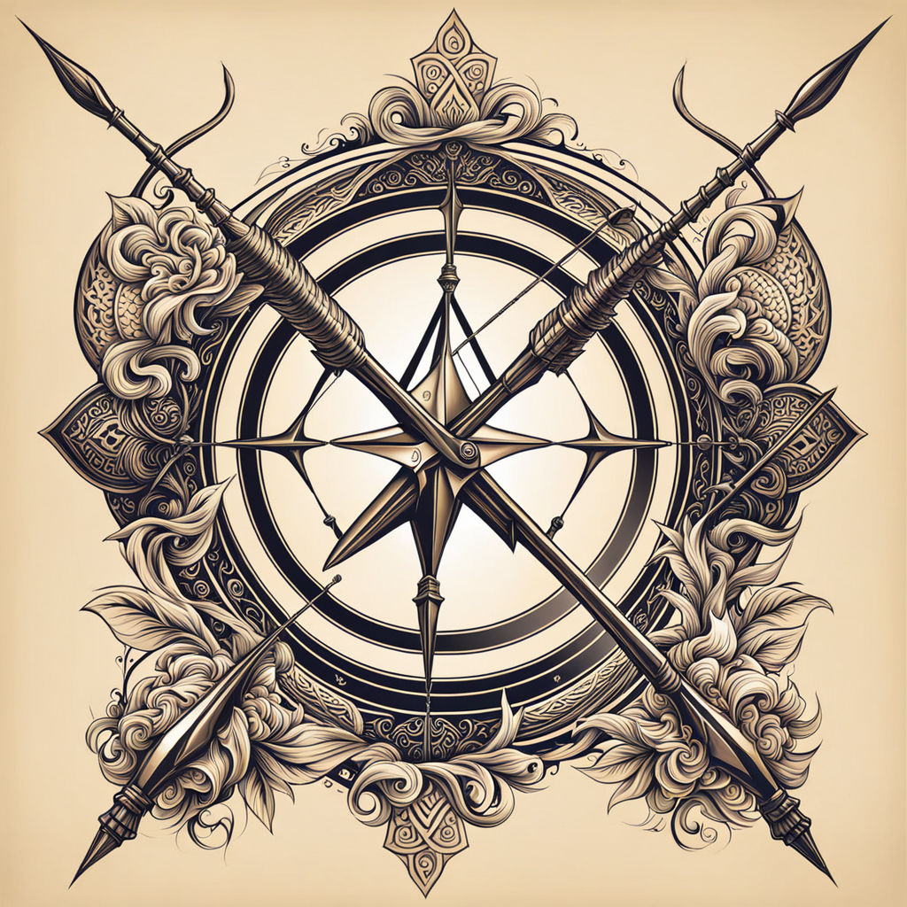 Vector Hand Drawn Illustration Of Vintage Compass. Tattoo Artwork With All  Seeing Eye Pyramid. Template For Card, Poster, Banner, Print For T-shirt.  Royalty Free SVG, Cliparts, Vectors, and Stock Illustration. Image 89823810.