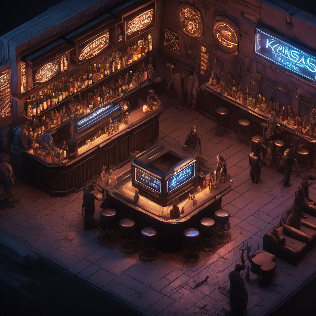 ArtStation - Isometric Bar interior