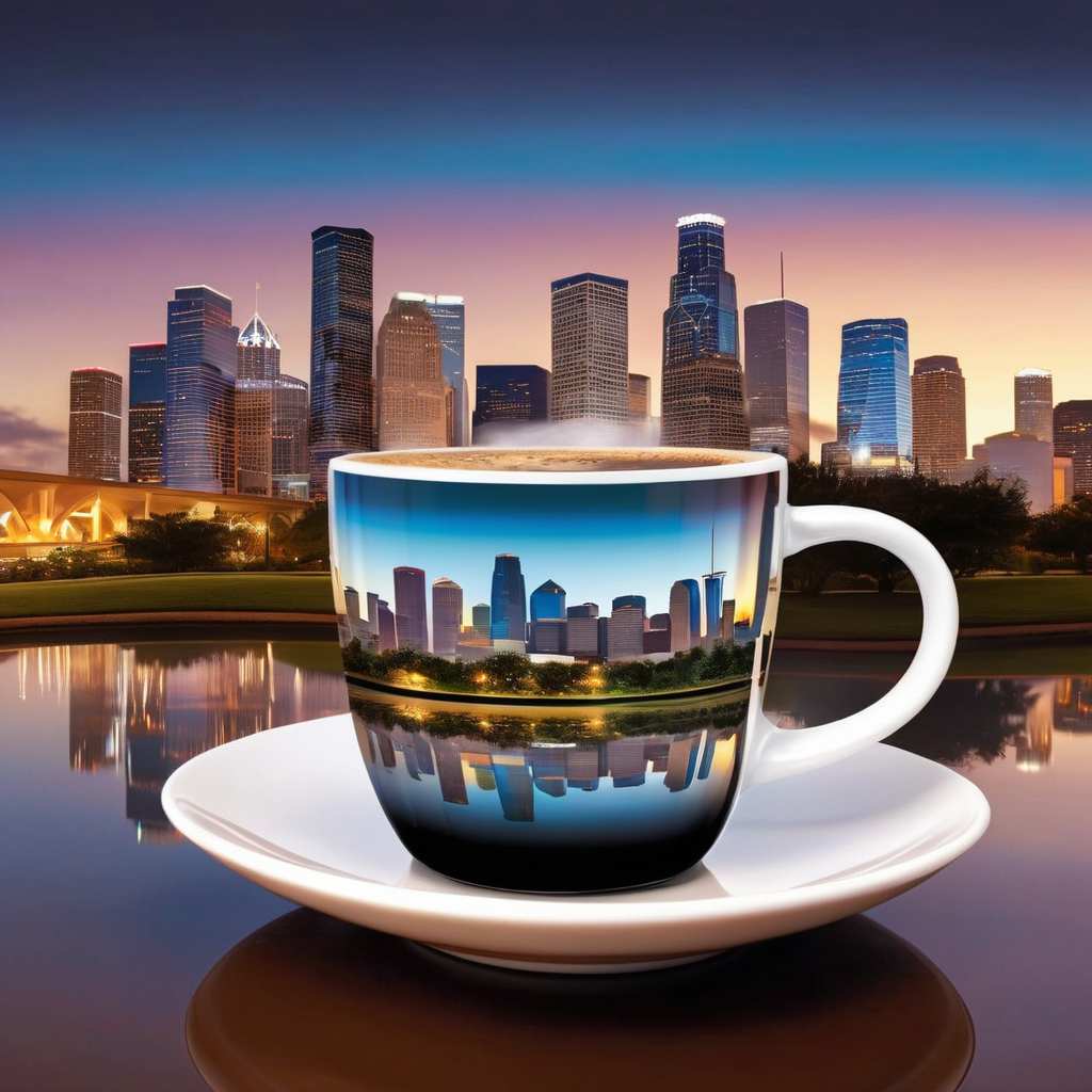 Giant Coffee Cup // magical Photoshop composite by