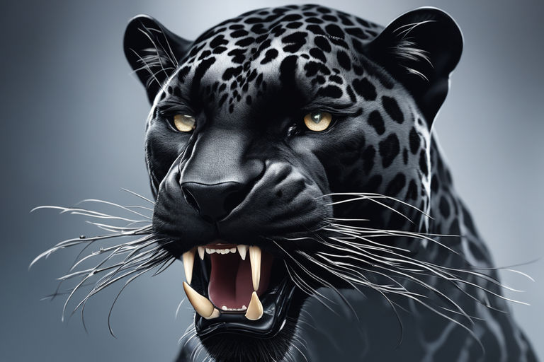 angry black cheetah wallpaper