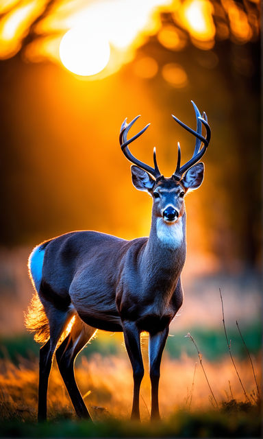 Anime Wilderness: 4K Wallpaper for PC - Majestic Deer in Nature - Free  Download