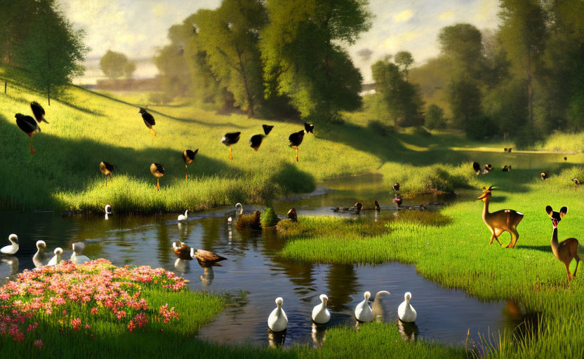 ArtStation - The Flock - Duck Life 9 Environment Concept