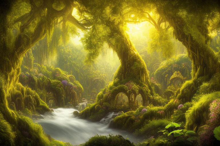 fantasy forest kingdom